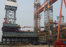 CIMC Raffles Compelted the 9th Super M2 Jackup Cantilever Weight Test 