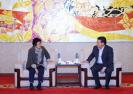 烟台市长孟凡利会见出席“海湾钻探者一号”交付仪式